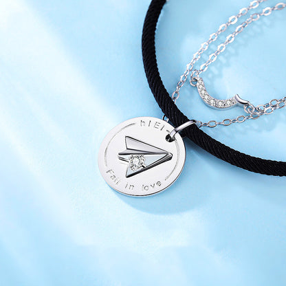 Paper Plane Couple Bracelets