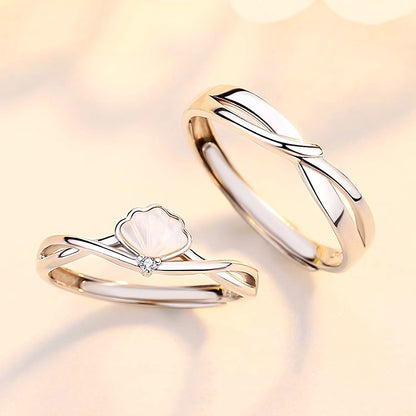 Pearly Promise Couple Rings