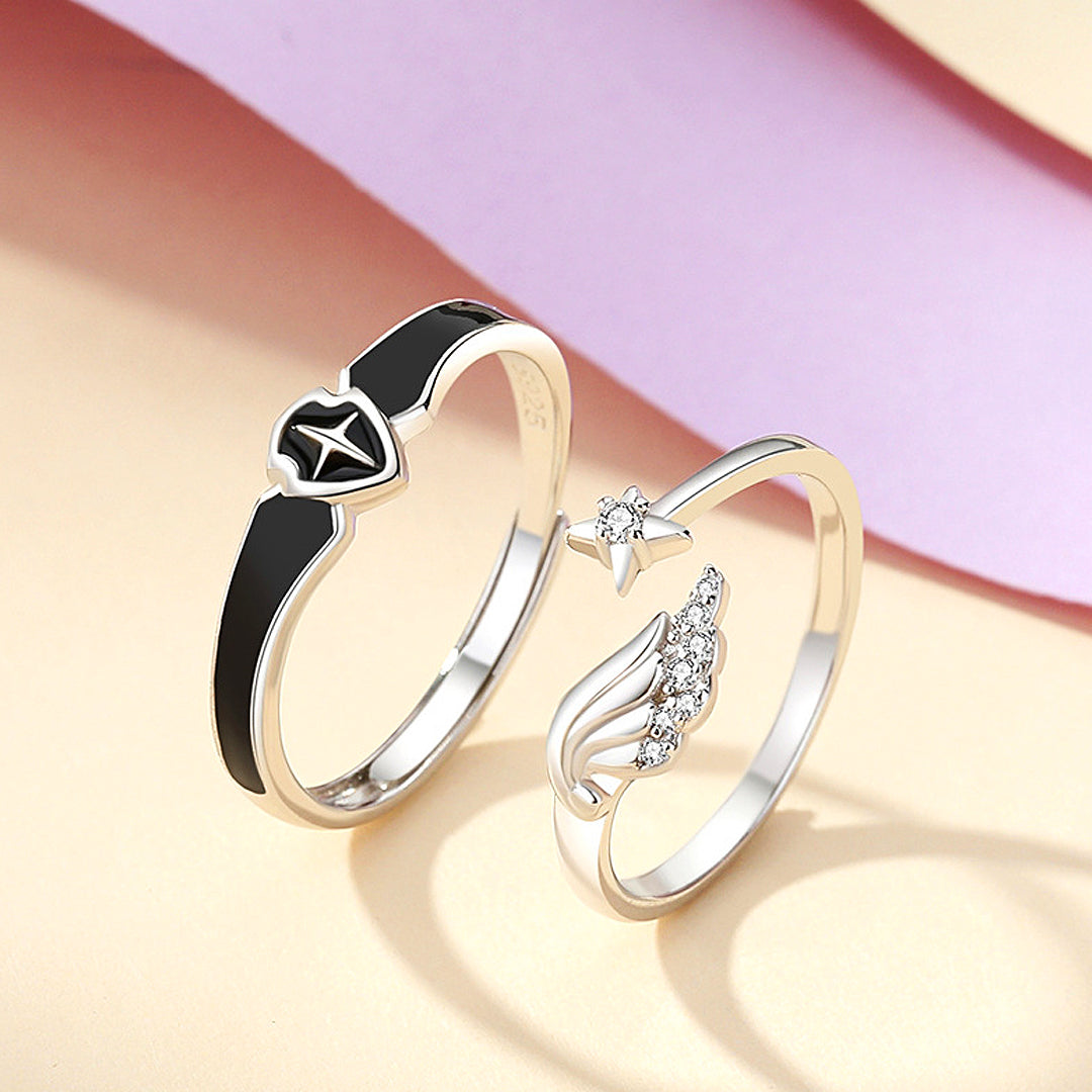 Princess and Paladin Couple Rings