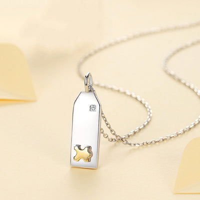 Puzzle Piece Hearts Couple Necklaces