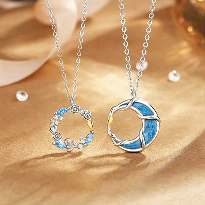 Seascape Soulmates Couple Necklaces