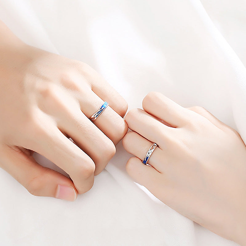 Shooting Stars Couple Rings