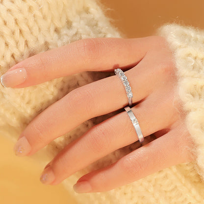 Sparkle of Love Couple Rings