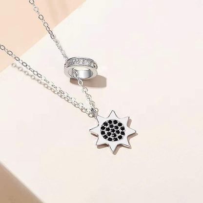 Sunburst Crescent Couple Necklaces