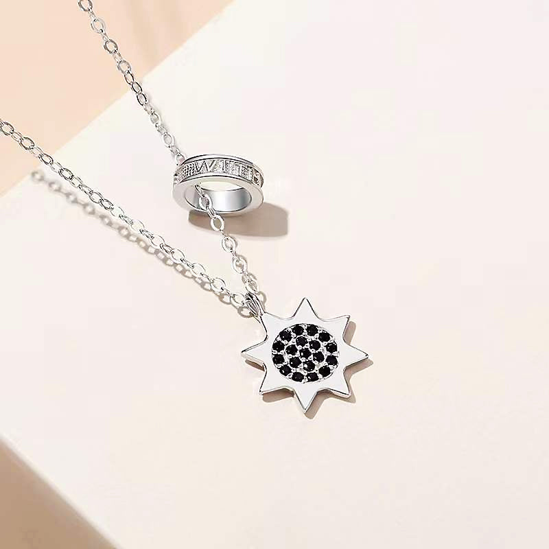 Sunburst Crescent Couple Necklaces