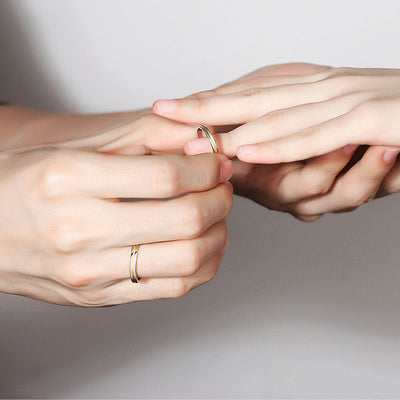 Sunray Couple Rings