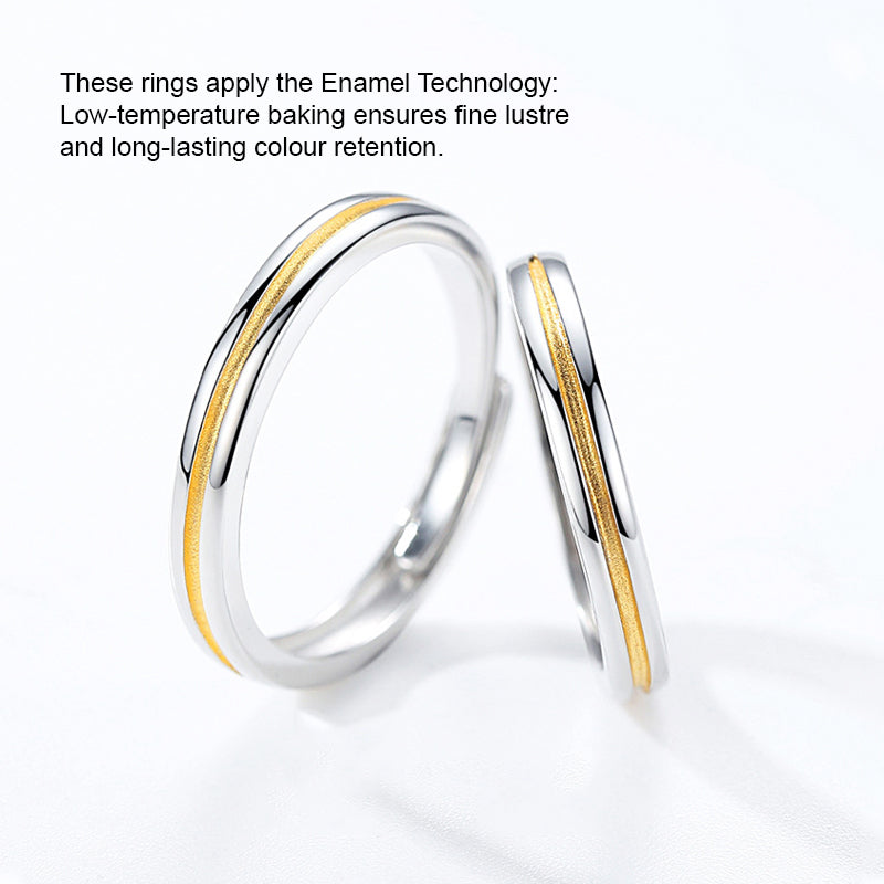 Sunray Couple Rings