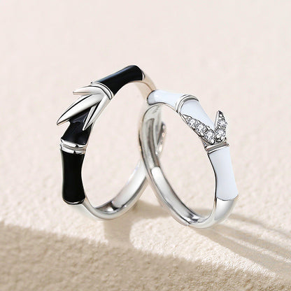 Tranquil Whispers Couple Rings