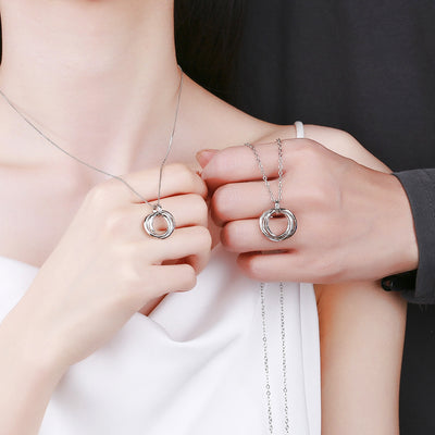 Trinity Love Couple Necklaces