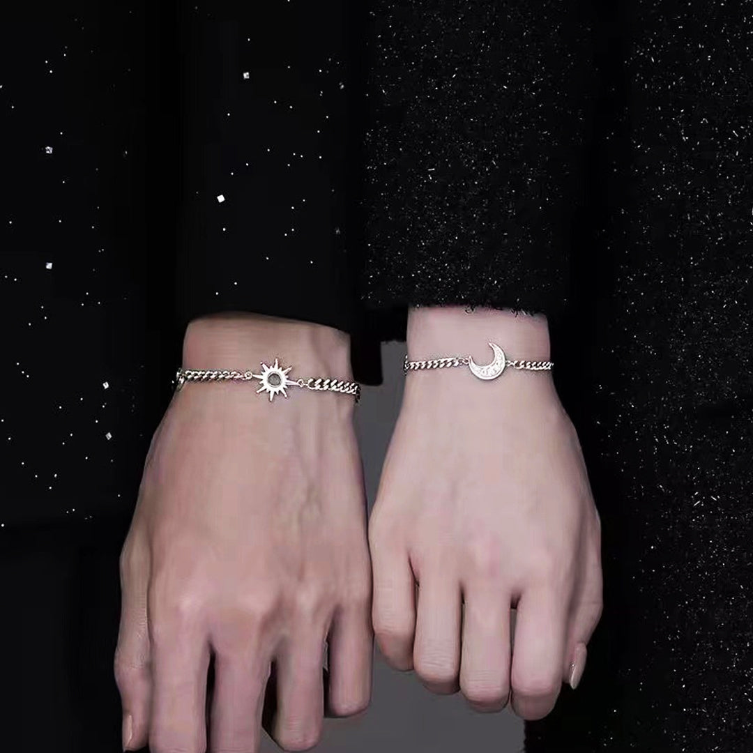 Two Halves of Heaven Couple Bracelets