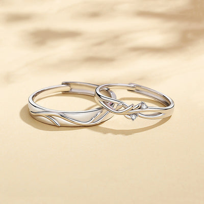Vine of Love Couple Rings