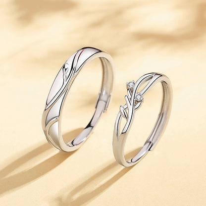 Vine of Love Couple Rings