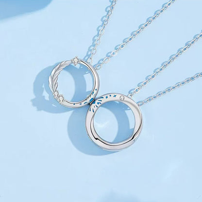 Whispering Crescent Couple Necklaces