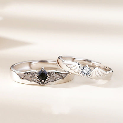 Whispers of Ethereal Love Couple Rings