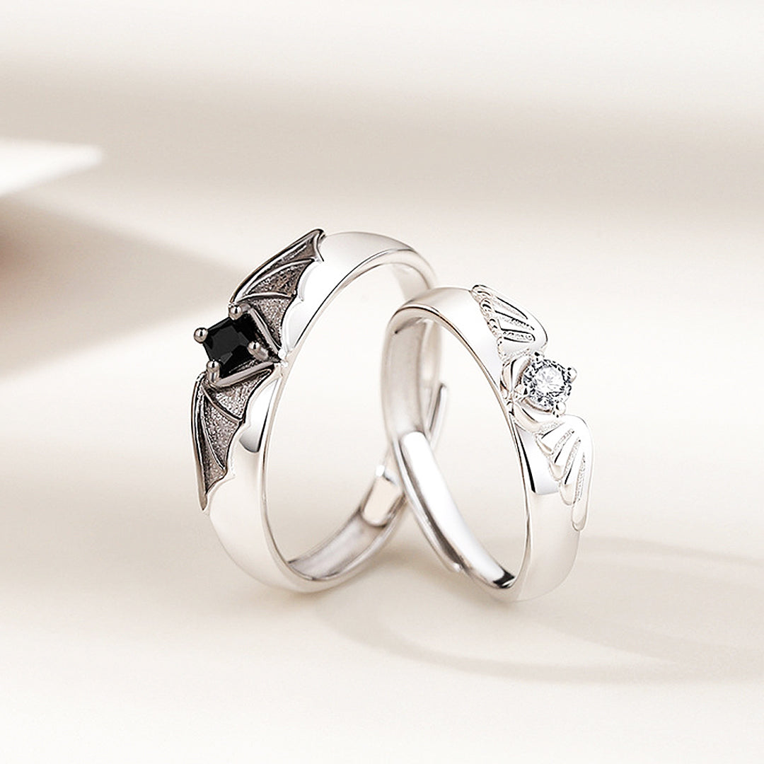 Whispers of Ethereal Love Couple Rings
