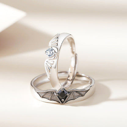 Whispers of Ethereal Love Couple Rings